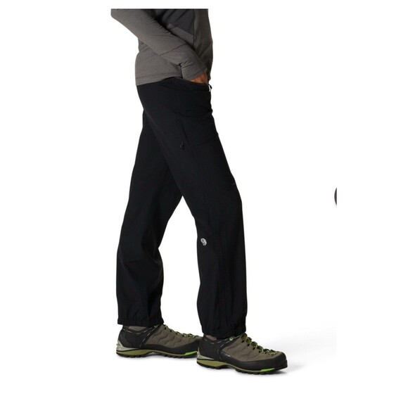 Mountain Hardwear Women’s Small Short Black Stretch Ozonic Pants Waterproof - Picture 16 of 16